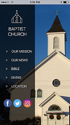 Baptist Church App Templates